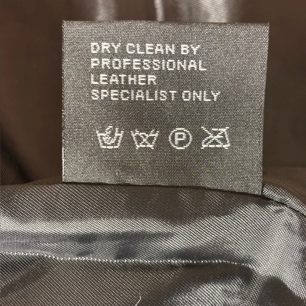 H&D Classic Distressed Leather Denim Moto Jacket Snaps Dressy Casual Biker Large - Picture 11 of 15